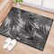 World Rug Gallery Contemporary Distressed Leaves Textured Flat Weave Indoor/Outdoor Area Rug 2' x 3' Black 117BLACK2X3 - alternate 1